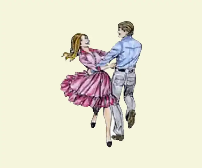 Square Dance Tanzpaar Grafik